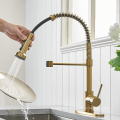 Aquacúbico Hot Selling Brass Cupc certificado certificado Down Spring Gold Single Many Faucet